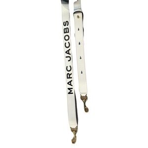NWT - Marc Jacobs Textured Leather Strap Moon White with Gold hardware